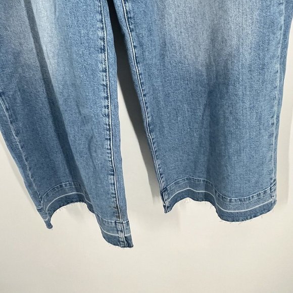 Gap Trouser High Rise Jeans Light Indigo Sz 16 NWT - Picture 2 of 6